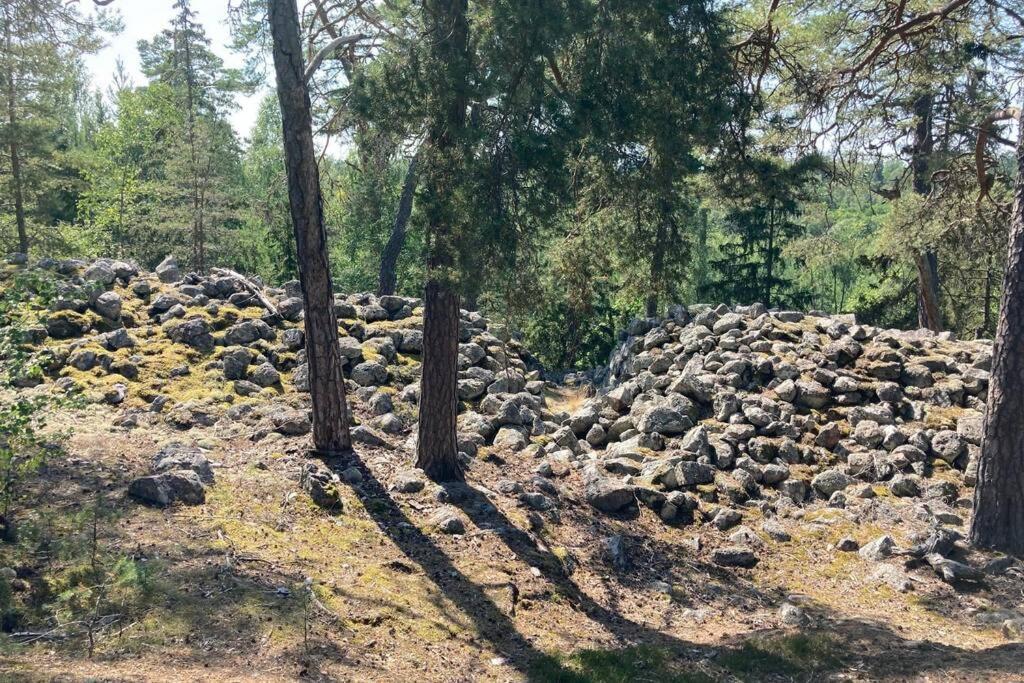 Cabin In The Woods, Close To Lake Maelaren Eskilstuna Ngoại thất bức ảnh