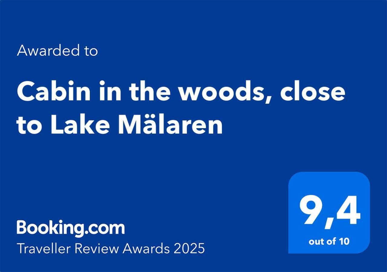 Cabin In The Woods, Close To Lake Maelaren Eskilstuna Ngoại thất bức ảnh